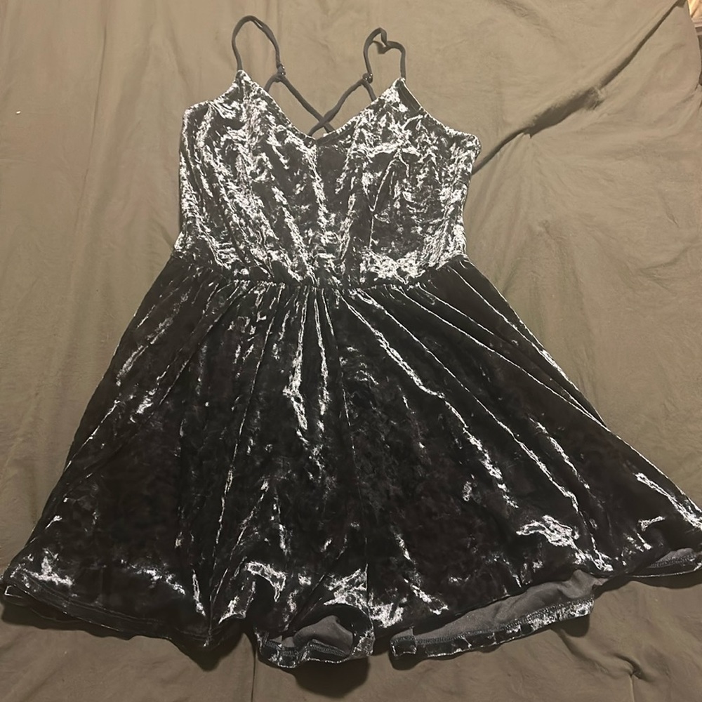 Blue Velvet Romper